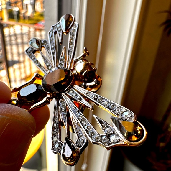 NEW Authentic Roberto Cavalli Clip On Dragonfly Earrings - Picture 2 of 5